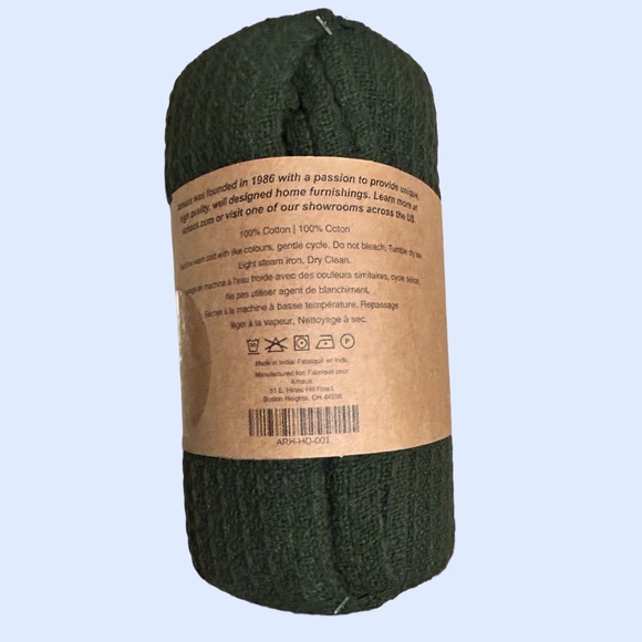 🤍 2 for $75 🤍 ARHAUS Waffle Weave Knit Throw Blanket 100% Cotton - Picture 3 of 4